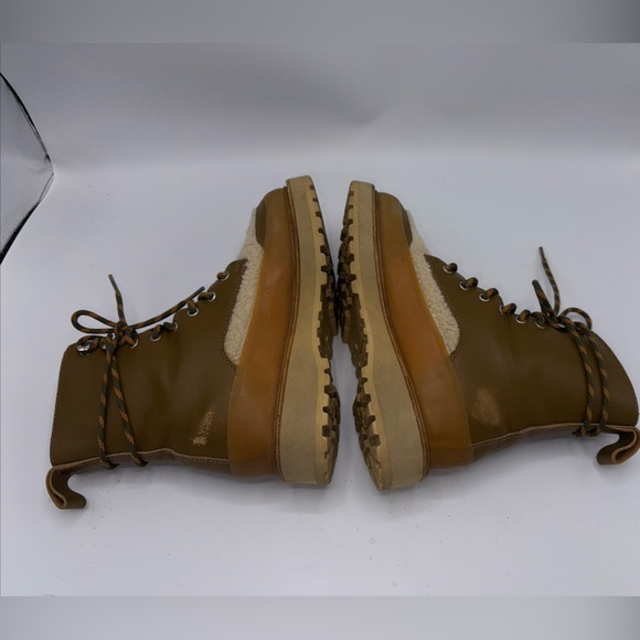 ULLA JOHNSON Shearling ETNA BOOTH Tapenade Size 38 - Picture 8 of 16